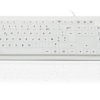 Klawiatura medyczna przewodowa, kolor: Biały, USB, QWERTY (francuski), Ceratech