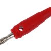Wtyk banan 4mm czerwony Amass 25.411.1