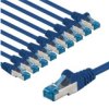 Cat 6A Kabel Krosowy, S/Ftp (Pimf), 2 M, Niebieski, Zestaw 10 - Długość Kabla...