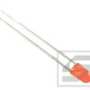 Dioda LED 3mm pomarańczowa mat. Vf:1.8-2V;WL:600-605;DIOD-6111;RoHS