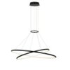 Lampa Wisząca Halifax 2Xled Czarna Lp-940/2P Bk Cct Light Prestige