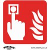Worksafe SS31P10 Safety Sign Fire Alarm Symbol - Rigid Plastic - PK10