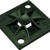 Mounting base, PA, black, (L x W x H) 30 x 30 x 4.5 mm, 151-10912