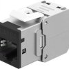 Keystone-modul RJ45 CAT 6A, STP, Slim, czarny szerokość...