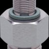 Screw-in adapter, 100 bar/10 MPa, M18, M12 for flow and temperature sensors, E40101