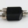 Adapter wtyk RCA / 2 x wtyk RCA 0027