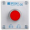 Kaseta sterownicza 1-otworowa czerwony 1R szara IP65 1x membrana M20 SP22K1\02-1
