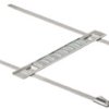 Stainless steel cable maker, inscribable, (W x H) 288 x 11 mm, silver, 1774490000