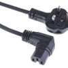 Przewód zasilania złącze A: IEC C15, złącze B: Wtyk brytyjski typu G 2m 10 A 250 V 1mm2 Czarny