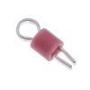 Wtyk montażowy, Czerwony, izolacja: Tak, 1.32mm