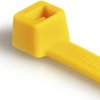 Cable tie, PA, (L x W) 100 x 2.45 mm, bundle-Ø 1.5 to 22 mm, yellow, -40 to 85 °C, 116-01814