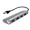 LogiLink UA0307 USB-Hub 4 porty USB-A USB 3.0 5 GBit/s aluminiowy UA0307