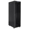 Szafa instalacyjna RACK stojąca 19 42U 600X1200 czarna drzwi szklane LCD FF01-6242-12BL