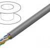 LCU5-12CU-0305.S Przewód U/UTP 4x2x25AWG Cat: 5e Cu PVC szary 305m