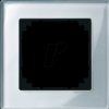489160 M-PLAN real glass frame - 1-gang, diamond silver
