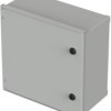 Wall enclosure, (H x W x D) 400 x 400 x 200 mm, IP66, polyester, light gray, 42144200