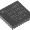 Silicon Labs Kontroler USB CP2103-GM 1-kanałowy Powierzchnia QFN 12 Mbps USB do UART 3.6V 28-pinowy
