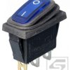 Przełącznik hermetyczny KCD1B-230V 15A/250VAC;podśw. niebieski;0N-OFF;