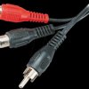 RCA plug to 2x RCA connector, 0.2 m
