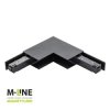Łącznik kątowy do szyny magnetycznej pionowy natynkowy czarny M-LINE