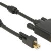 Kabel DisplayPort DisplayPort 1.2 Delock 85637 85637, Mini DisplayPort do DVI 24+1pin., 5 m