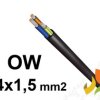 Przewód OW 4x1,5 mm2 (300/500V) gumowy warsztatowy H05RR-F (krążki 100m) G-013073 TELEFONIKA
