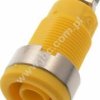 3265-GE Gniazdo bezp. 4mm, przyłącze M4, 36A, żółte, ELECTRO-PJP, 3265GE