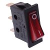 Red On-Off 110V illuminated Rocker Switch SPST 16A