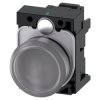 SIRIUS ACT, LAMPKA SYGNALIZACYJNA, 22MM, OKRÄGÅA, TWORZYWO, PRZEZROCZYSTA, GÅADKA, Z UCHWYTEM, BL... - 3SU1106-6AA70-3AA0