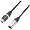 Adam Hall K4DGH0500IP65 4 STAR DGH DMX XLR Cable Black 5m 5-pin Plug to Socket