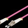 95933 Duplex fiber optic cable, LC-UPC male >LC-UPC male, OM4, 0.5