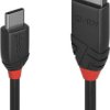 LINDY Kabel USB USB 3.2 Gen1 Złącze męskie USB-C®, Złącze męskie USB-A 1.50 m czarny 36917