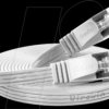 PKW-STP-SLIM-KAT6 0.5 WS Cat.6 SLIM patch cable, STP(PIMF), 0,5 m, white