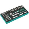 Zestaw kluczy nasadowych 1/2” 8-36mm 27elem. 72T CrV wkład EVA STALCO S026391272