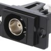 Łącznik BNC gniazdo z obu stron 75 czarny DUALSLIM 29mm CP30738MB