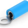 Insulated ring cable lug, 1.04-2.62 mm², AWG 16 to 14, 3.02 mm, M2.5, blue, 8-34157-1