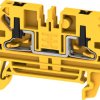 Through terminal block, push-in connection, 2.5 mm², 24 A, 8 kV, black/yellow, 2847320000