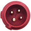 Wtyczka Przenośna 16A 4P 6H 400V Czerwona Ip44 Protop 152A Men152a