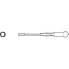 3/8 inch socket wrench, external hexagon, 3.2 mm, L 157 mm, 637640