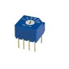 Obrotowy przełącznik wyboru, 100 mA, 5V dc, 6-położeniowy, Nidec Components SS-10