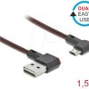 85272 Dual EASY-USB 2.0 cable, A connector to micro-B connector, angle