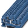 Double level terminal, spring-cage/plug-in connection, 0.08-4.0 mm², 4 pole, 22 A, 6 kV, blue, 3040685