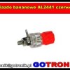 Gniazdo bananowe AL2441 czerwone
