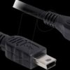 83177 USB 2.0 micro-B plug > USB mini plug 1 m