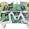 Listwa zaciskowa uziemienia WAGO 2004-1407 poziomy: 1 Zielony, Żółty 800V 4mm² Zacisk klatkowy IECEx/ATEX