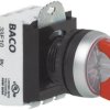 Przełącznik obrotowy BACO L21KG20E, 23 mm, IP66, max 600 V, 1 NO, 1 NC