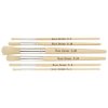 Major Brushes Short Handle Round Hog Brushes - Pack of 6