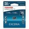 karta pamięci Toshiba microSDHC 16GB Exceria ( 60 / 95 MB/s ) class 10 UHS-I U3 - rozpakowana