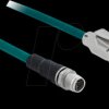85427 Network cable M12 8 pin X-coded to RJ45 plug PVC 3 m