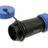 Wtyk; SP2111C/P12II-1C; 12 torów; lutowany; 0,75mm2; 7-12mm; SP21; na przewód; IP68; 5A; 400V; Weipu; RoHS; SP2111/P12II-1C